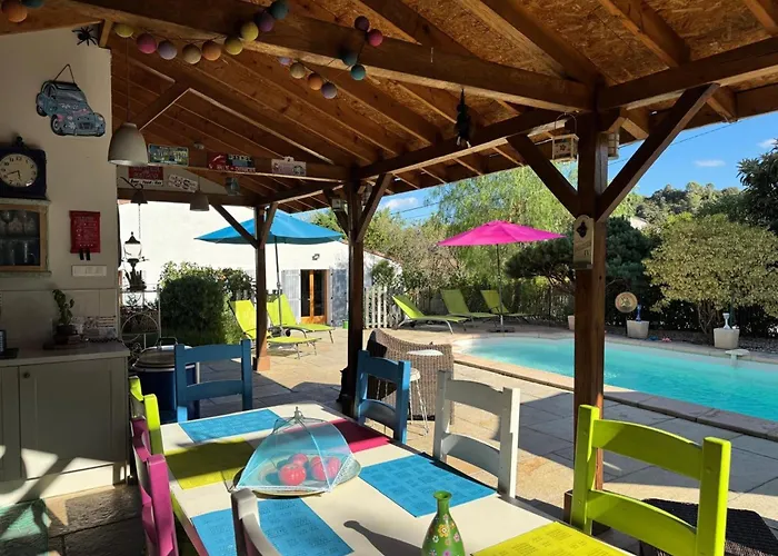 La Rocaille, House For 6 With Swimming Pool * Roquebrun